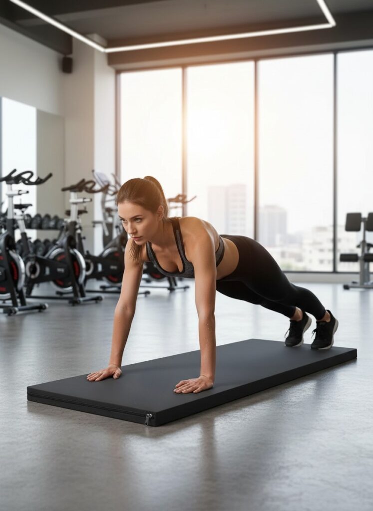 colchoneta en gimnasio